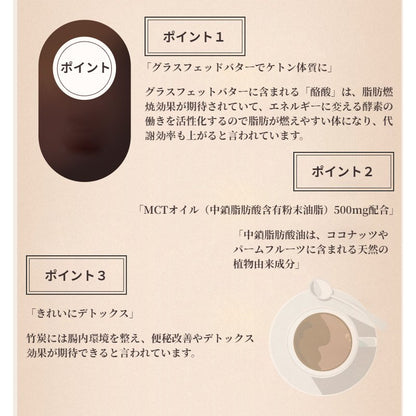 バターコーヒースリム 5g×14包入×2箱 バターコーヒー ダイエット食品 置き換え ダイエット ドリンク 脂肪燃焼 スリム インスタント 母の日　プレゼント ダイエットドリンク mctオイル グラスフェッドバター グラスフェッド バター ケトジェニック 砂糖不使用